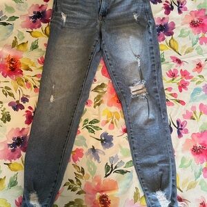 Celebrity Pink Distressed Skinny Jeans